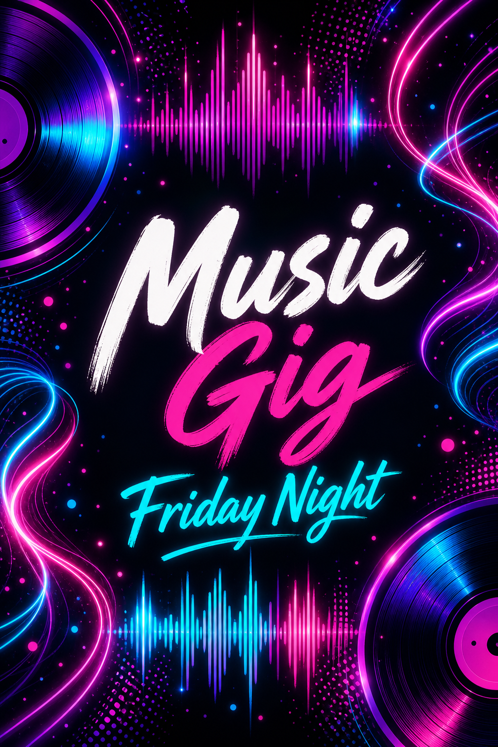 Music Gig invitation example
